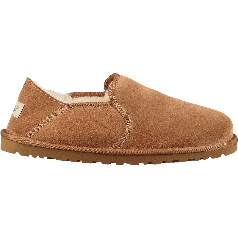 Slippers with crochet tops-Men's UGG Kenton Chestnut Suede