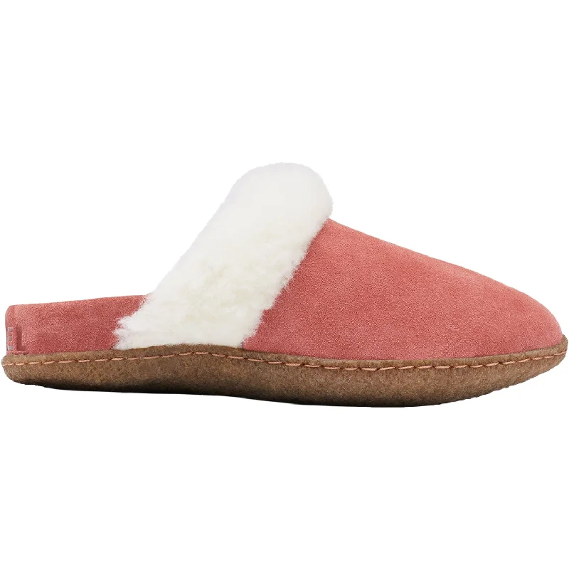 Slippers with cozy yarn-Women's Sorel Nakiska Slide II Rose Dust Suede