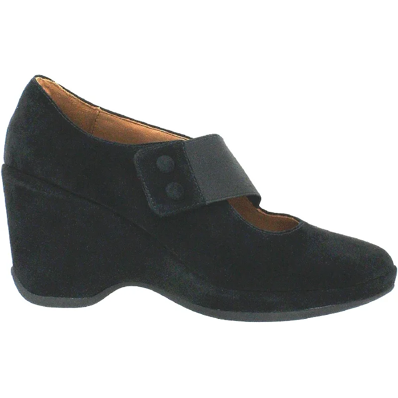 Fashion dress shoes comfortable-Women's L'Amour Des Pieds Oriana Black Suede