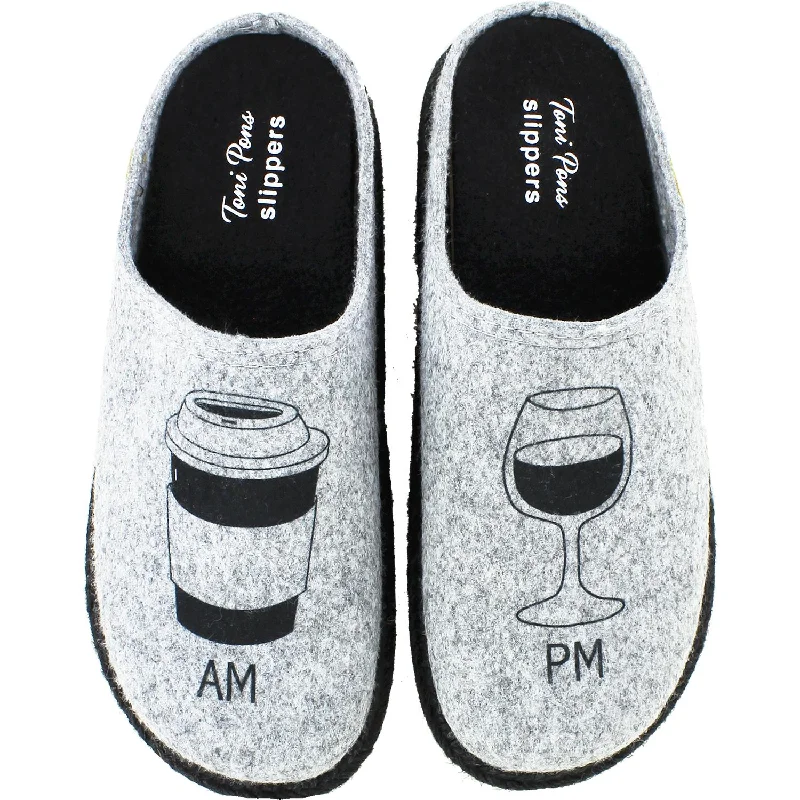 Slippers for plush yarn-Women's Toni Pons Miri-EF Grey Felt