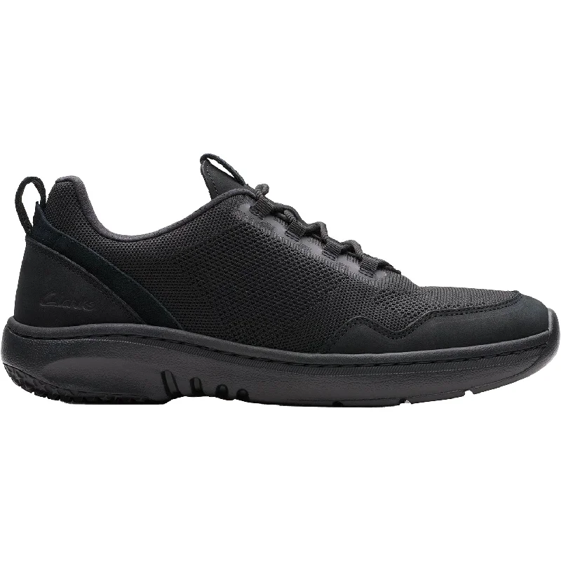 Casual Shoes Sleek Fit-Men's Clarks Pro Knit SR Black Mesh