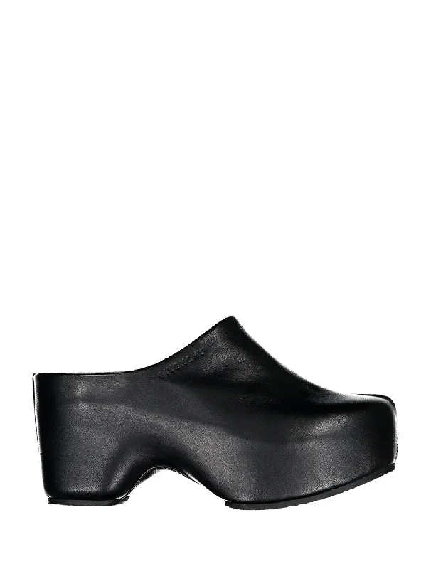 G Leather Clogs