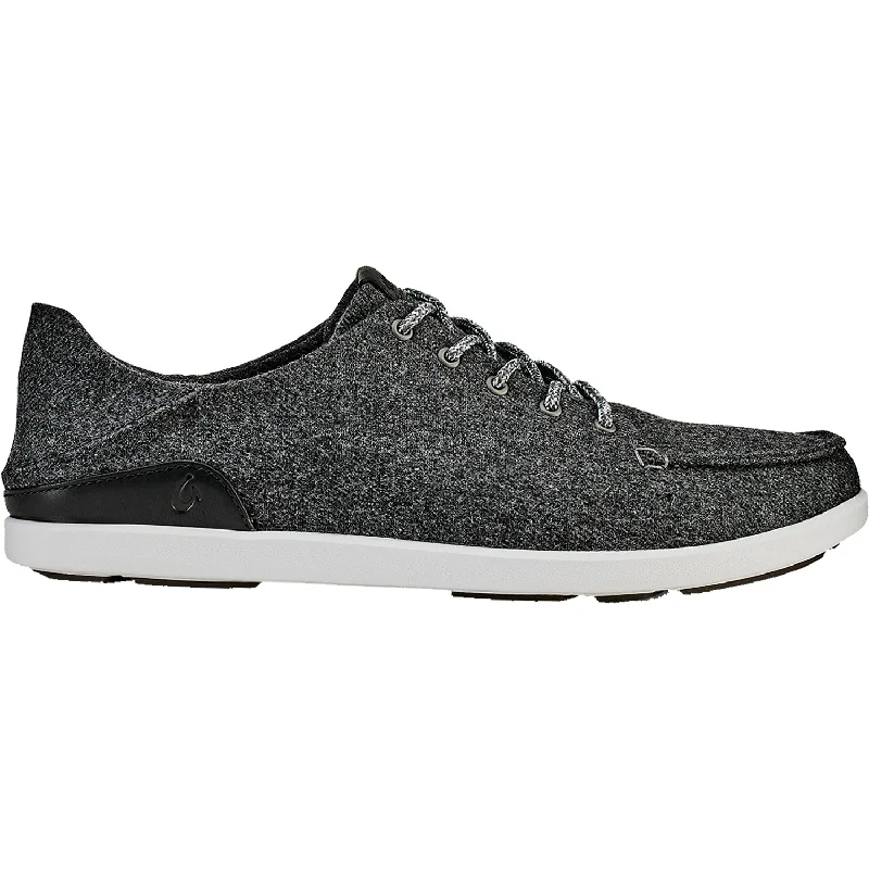 Casual Shoes for Casual Subway-Men's OluKai Manoa Hulu Dark Shadow Wool