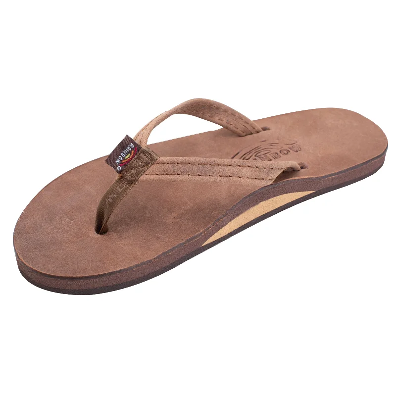 Sandals with chain detail-Rainbow Single Luxury Narrow Women's Sandals - Nogales Wood