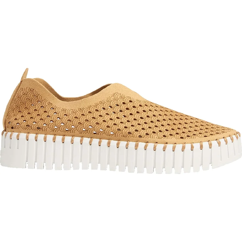 Casual Shoes for Casual outings-Women's Ilse Jacobsen Tulip 3373 Platform Latte Synthetic