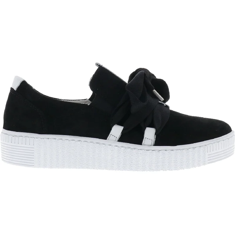 Casual Shoes Soft Design-Women's Gabor 3.333.17 Black Nubuck