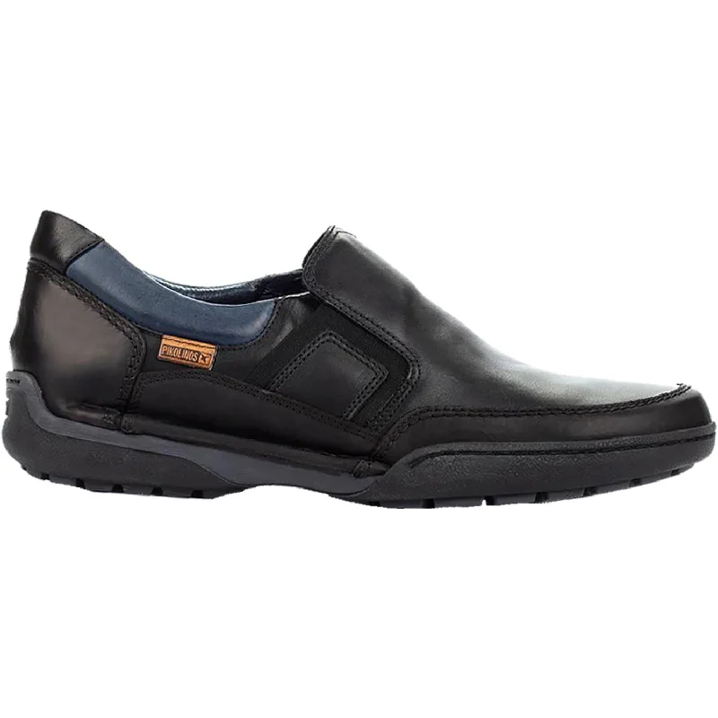 Casual Shoes with Bold-Men's Pikolinos Estocolmo M2J-3145 Black Leather