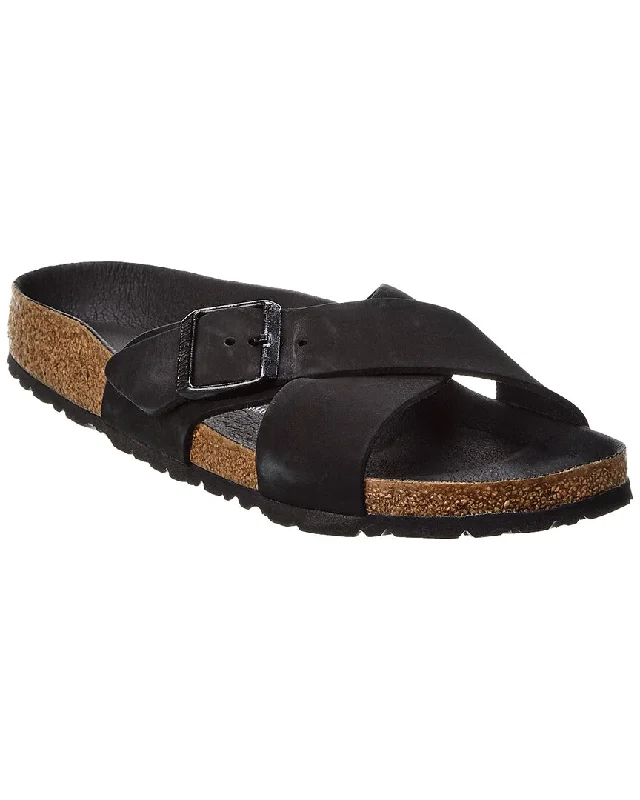 Sandals with open back-Birkenstock Siena Narrow Leather Sandal