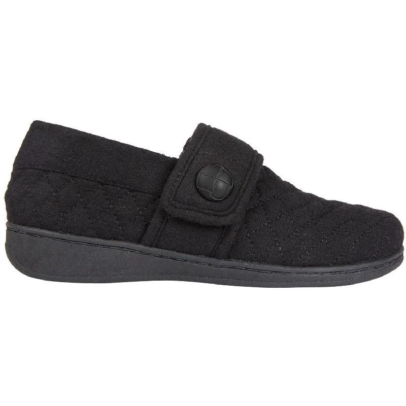 Slippers with indoor coziness-Women's Vionic Jackie Slippers Black Flannel