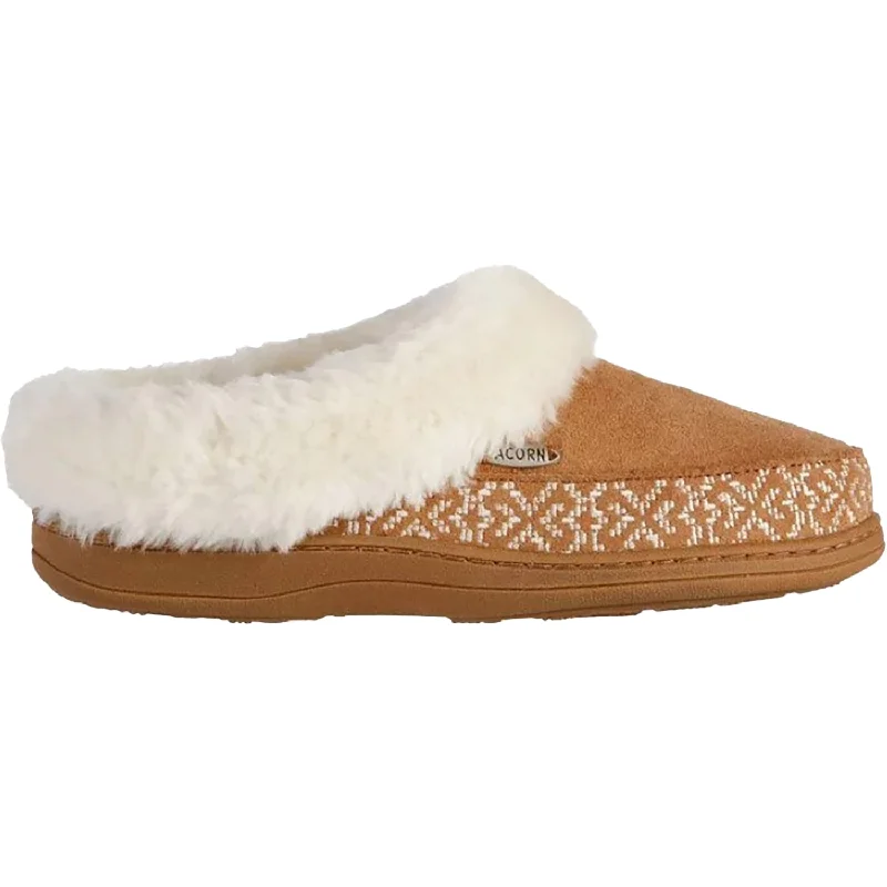 Slippers with Hulu chill-Women's Acorn Greta Embroidered Hood Buckskin Synthetic