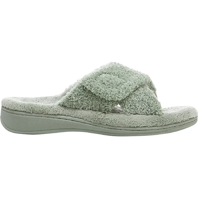 Slippers with soft tops-Women's Vionic Relax Slippers Basil Terrycloth