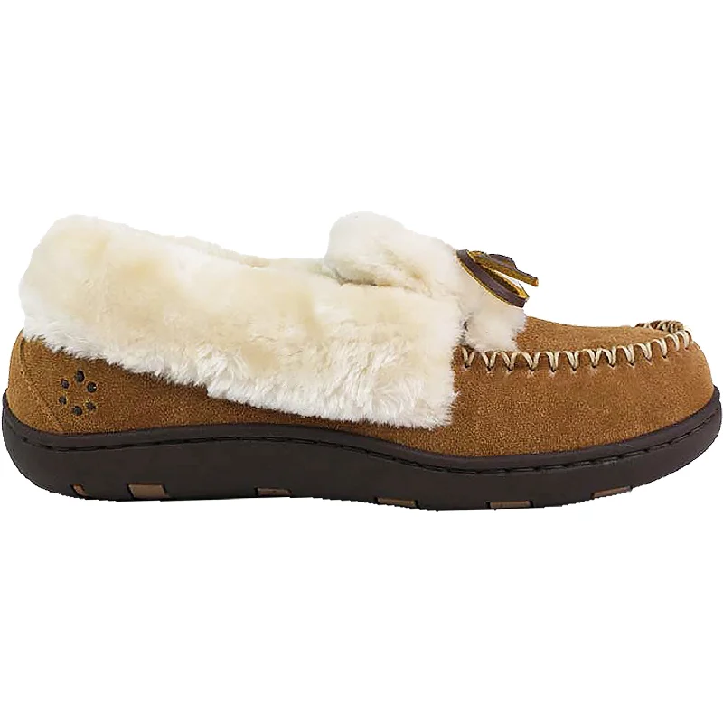 Slippers with cozy knit-Women's Tempur-Pedic Laurin Hashbrown Suede