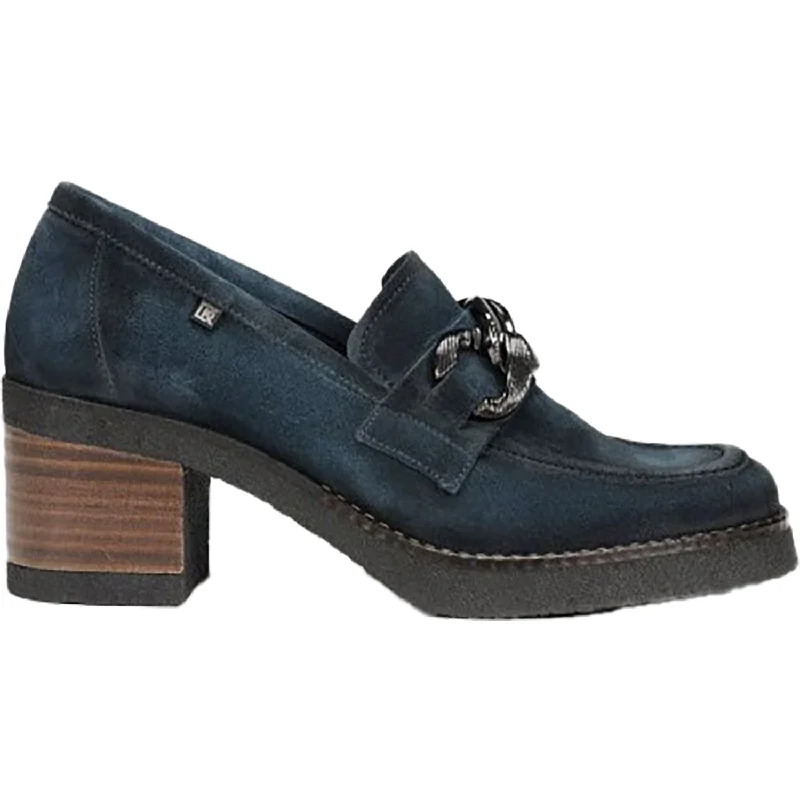 Casual Shoes with Flash-Women's Dorking Oprah D9193 Petrol Suede