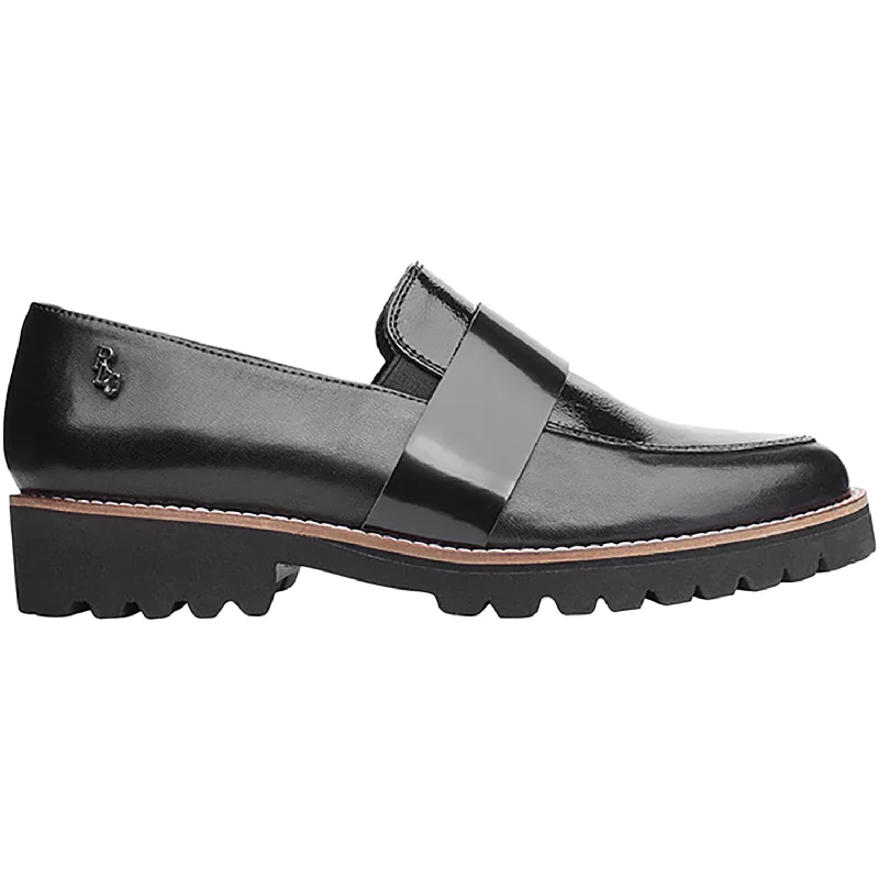 Casual Shoes with Shine-Women's Regarde Le Ciel Maisha-01 Black Pat/Black Smooth Leather