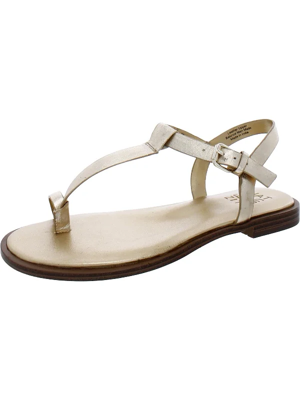 Sandals with cushiony support-Fifi Womens Thong Flat Thong Sandals