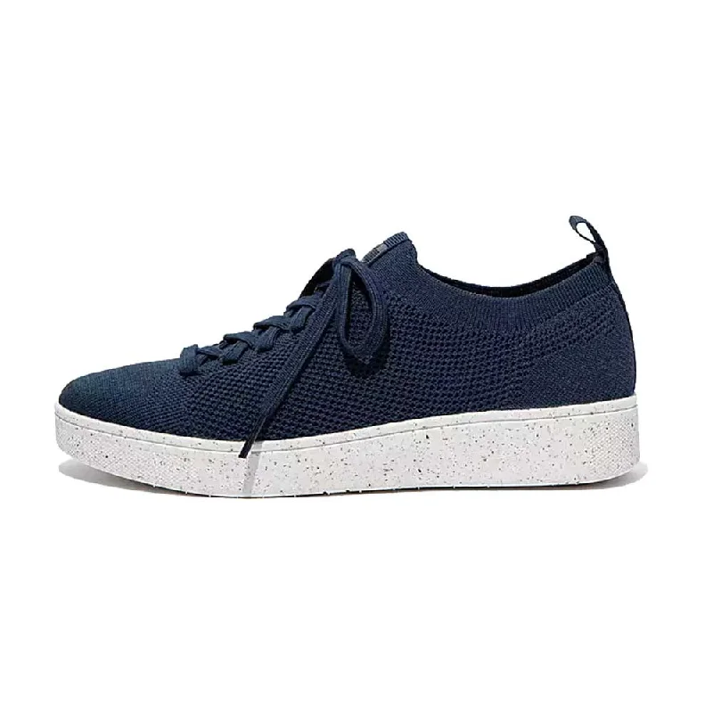 Athletic shoes with EVA foam sole-FitFlop Rally E01 Multi-Knit Trainer Sneaker Shoes - Midnight Navy