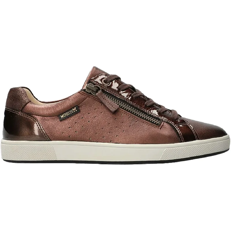 Casual Shoes Soft Look-Women's Mephisto Nikita 1 Bronze Charm Grained Leather