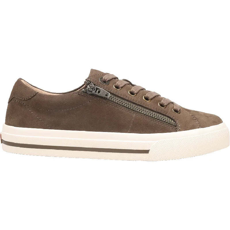 Casual Shoes with Beat-Women's Taos Z Soul Lux Dark Taupe Nubuck