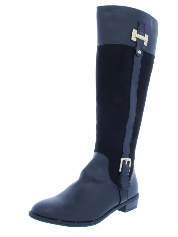 boots with sturdy traction for icy walks-Deliee Womens Riding Boots