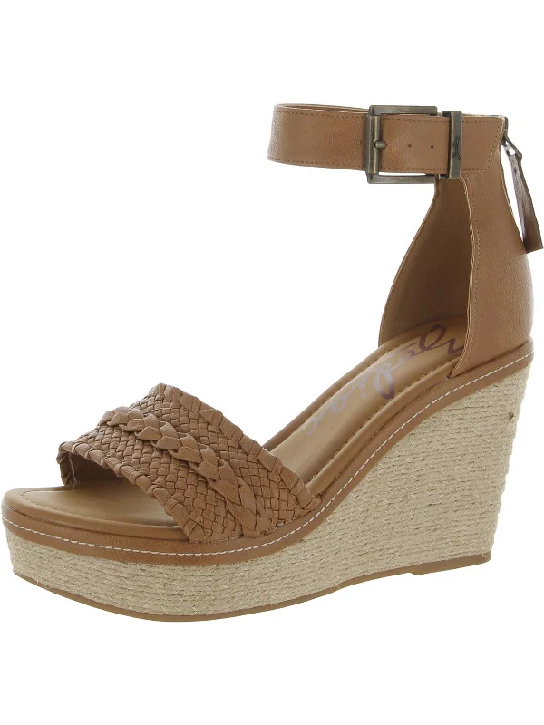 Sandals for plantar fasciitis relief-Sabeen-Espad Womens Wedge Heeled Espadrilles