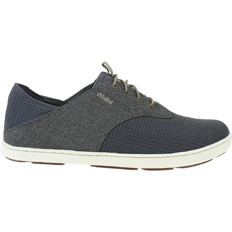 Casual Shoes with Bold-Men's OluKai Nohea Moku Charcoal/Clay Mesh