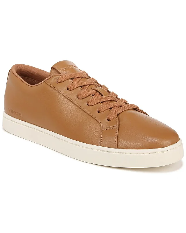 Athletic shoes for athletic performance and comfort-Vince Keoni Leather Sneaker