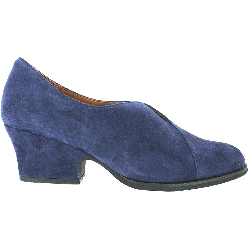 Fashion dress shoes with bespoke-Women's L'Amour Des Pieds Jesicca Navy Suede