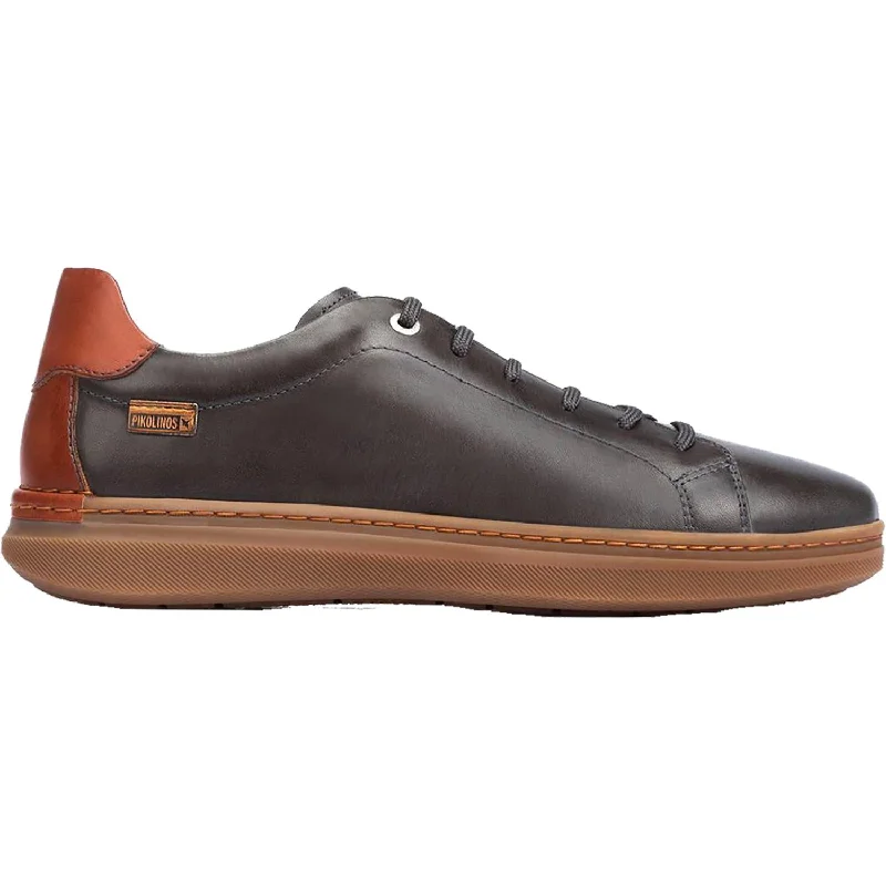 Casual Shoes with Quiet-Men's Pikolinos Begur M7P-6003 Lead Leather