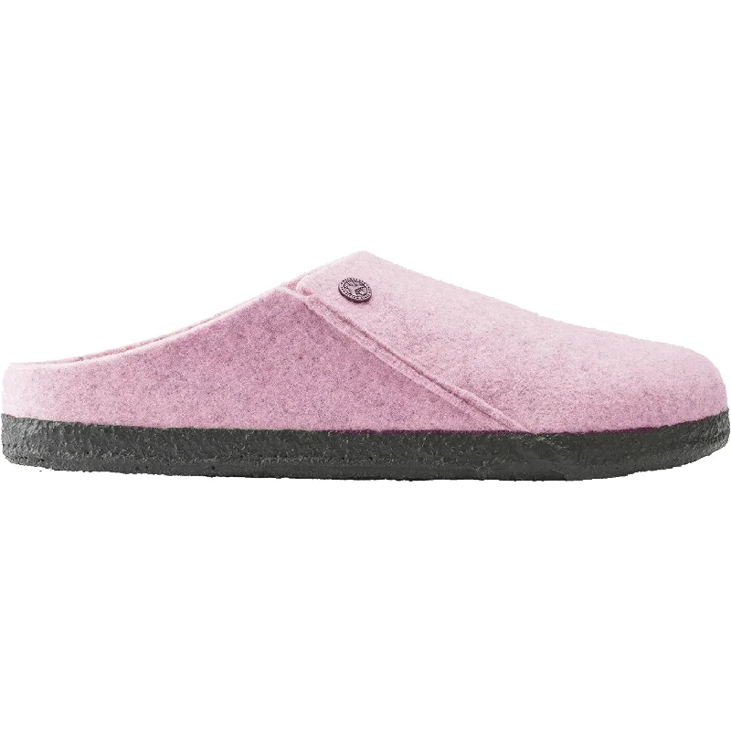 Slippers for warm toes-Women's Birkenstock Zermatt Shearling Soft Pink Wool