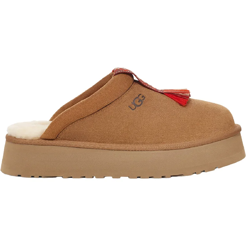 Slippers for snug fit-Women's UGG Tazzle Chestnut Suede