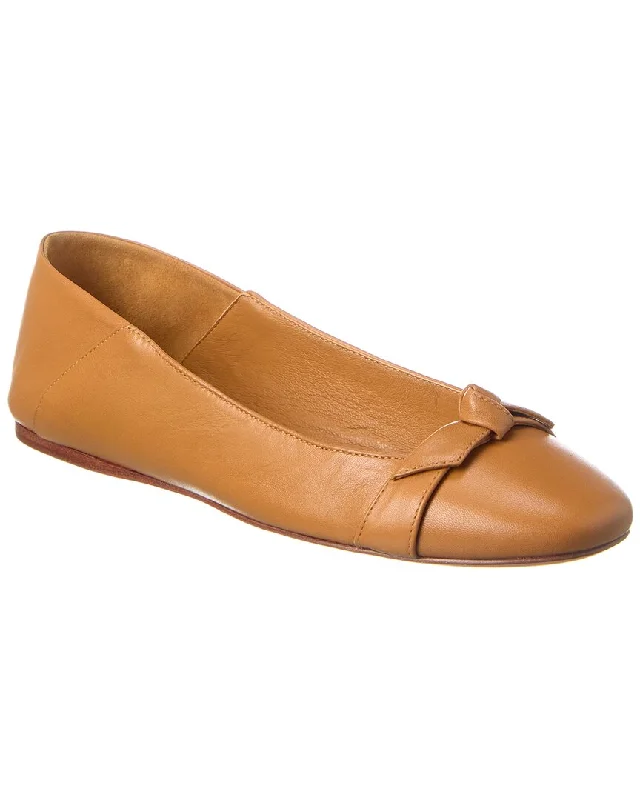 Flats for cozy retreats-Alexandre Birman Clarita Collapsible Leather Flat