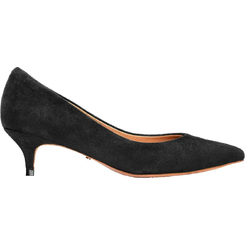 Fashion dress shoes with runway-Women's Vionic Josie Black Suede