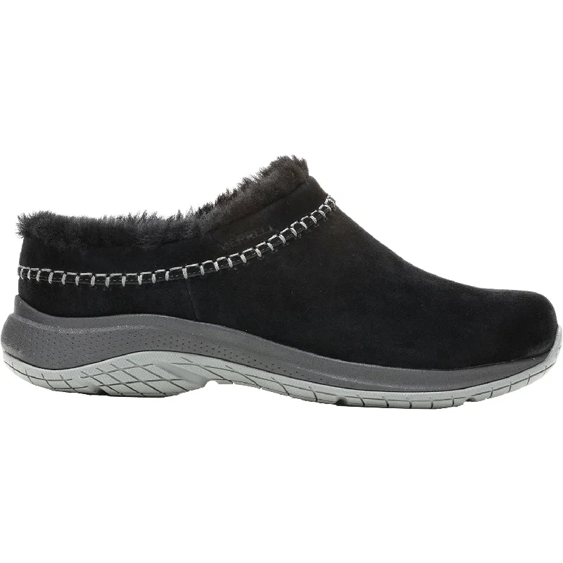 Slippers with show vibes-Women's Merrell Encore Ice 5 Black Suede