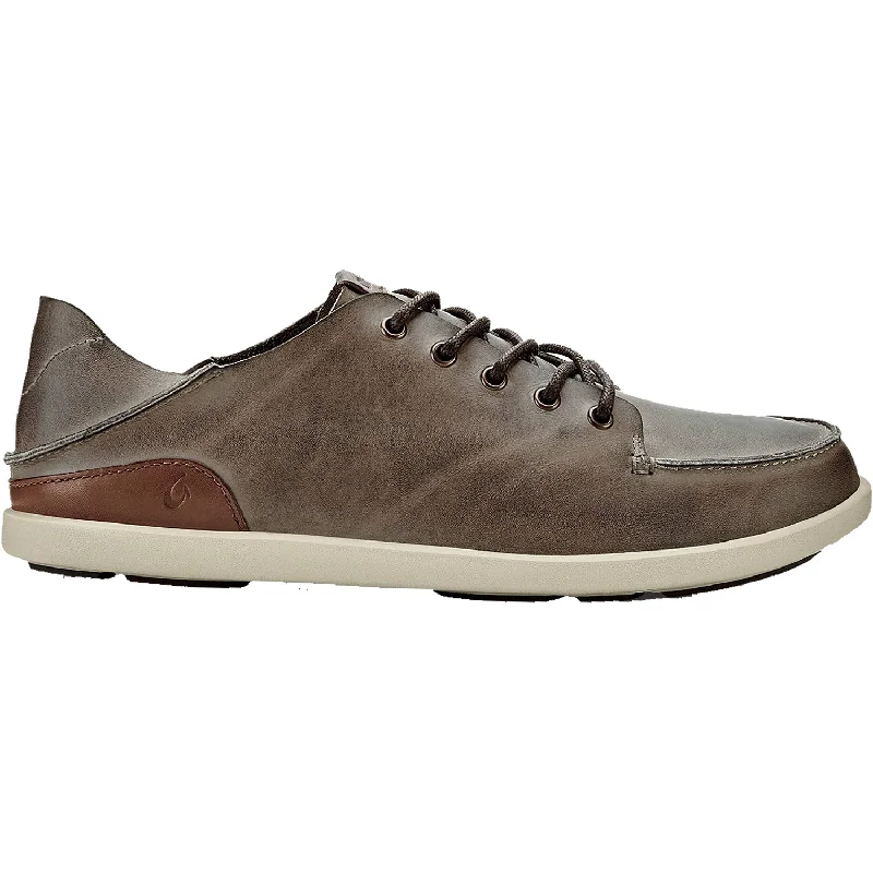 Casual Shoes for Casual Transport-Men's OluKai Nalukai Husk/Silt Leather