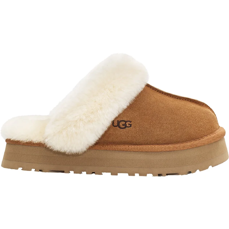 Slippers for nap time-Women's UGG Disquette Chestnut Sheepskin