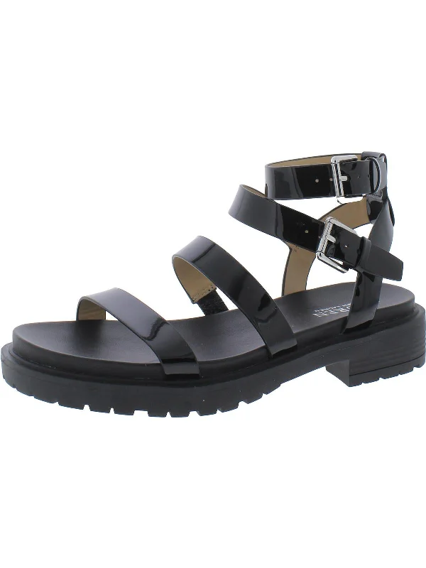 Sandals for relaxing in style-Kayleen Womens Leather Strappy Ankle Strap