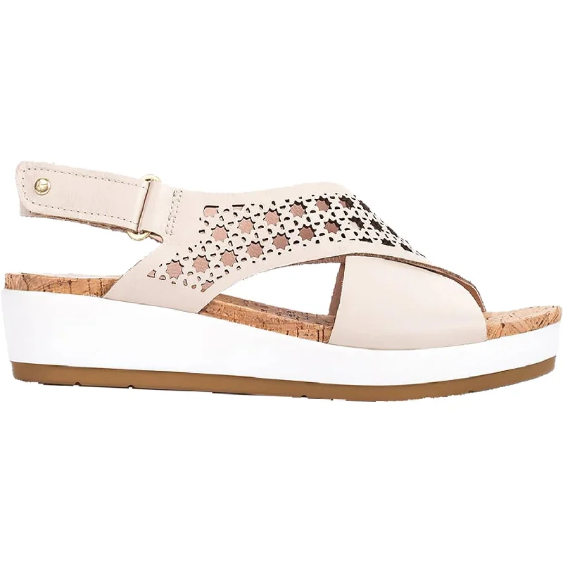 Women's Pikolinos Mykonos W1G-1602 Marfil Leather