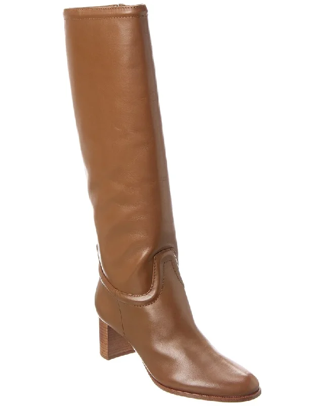 boots with heavy-duty materials for rugged wear-Alexandre Birman Lauren 60 Leather To-The-Knee Boot