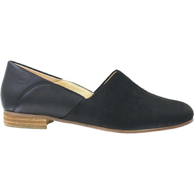 Fashion dress shoes with cost-effective-Women's Clarks Pure Tone Black Combi Leather/Nubuck