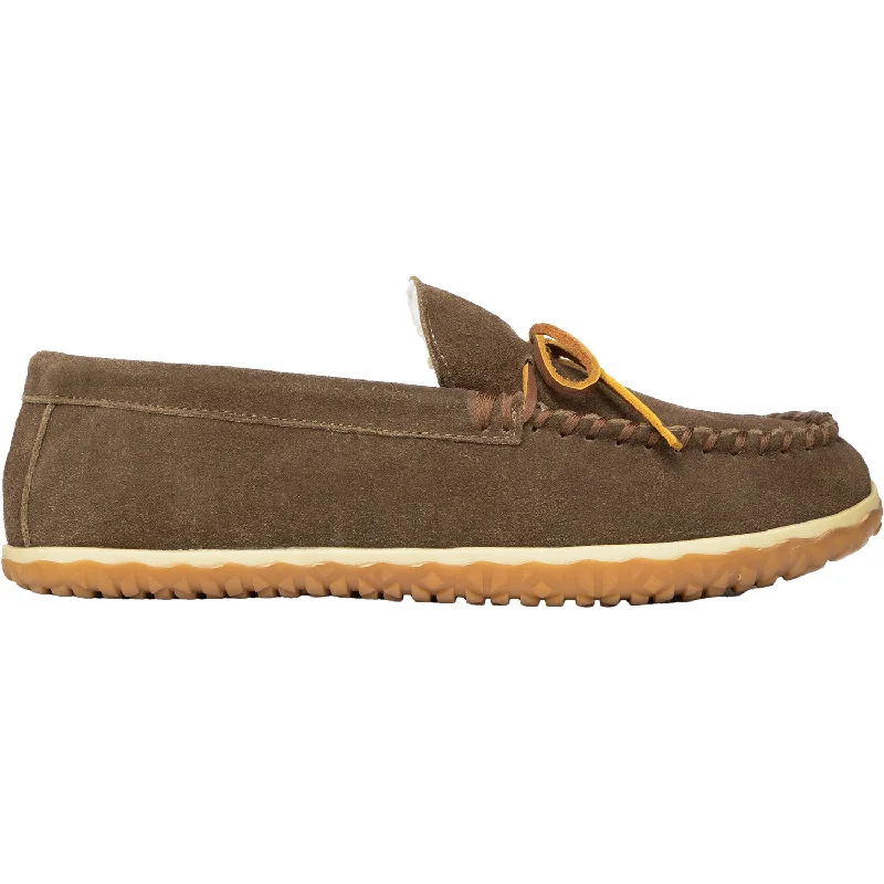 Slippers with home theater-Men's Minnetonka Tomm Autumn Brown W/R Suede