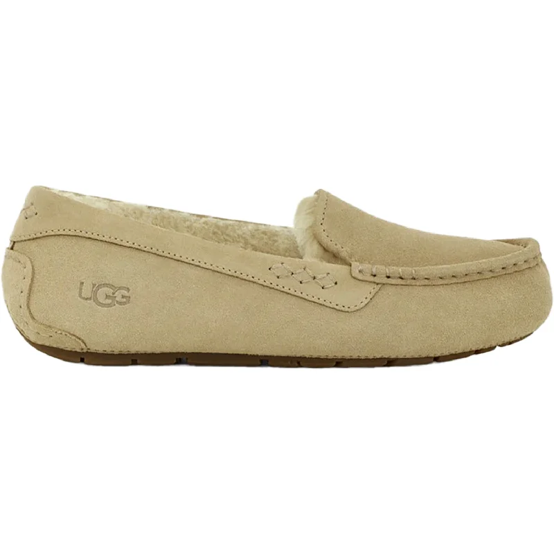 Slippers for knit ease-Women's UGG Ansley Mustard Seed Suede