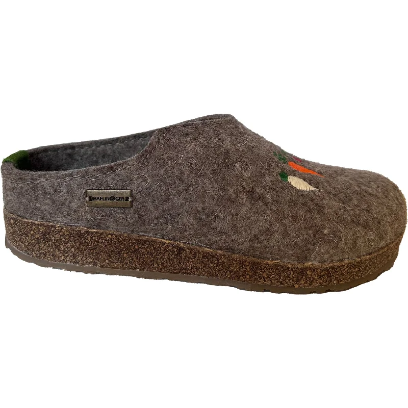 Slippers for weekend vibes-Women's Haflinger Roots Earth Wool