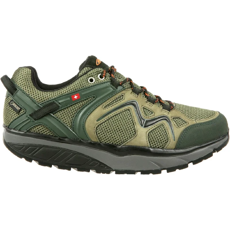 Casual Shoes with Energy-Men's MBT Hodari GTX - Waterproof Military Nubuck/Suede