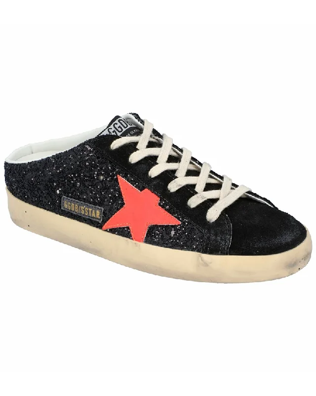 Athletic shoes with lightweight material for comfort-Golden Goose Superstar Sabot Leather Sneaker