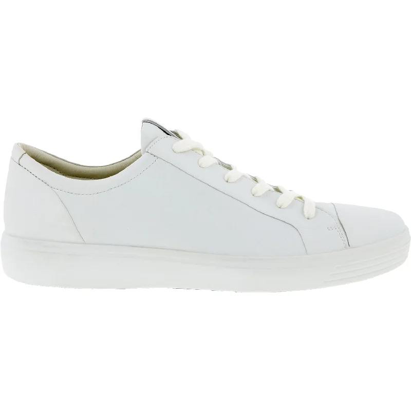 Casual Shoes for Casual Casual Picnic-Men's Ecco Soft 7 City Sneaker White Leather