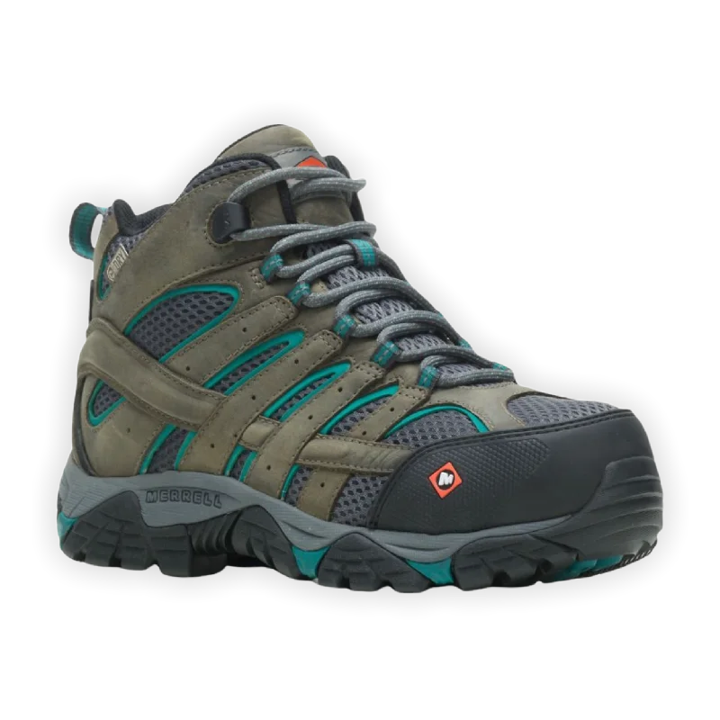 boots for stylish outdoor experiences-Women's Moab Vertex Mid Waterproof Comp Toe Work Boot