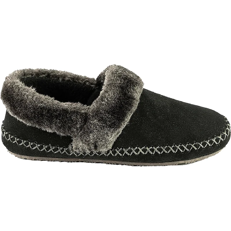 Slippers with home office-Women's Tempur-Pedic Acelyn Black Suede