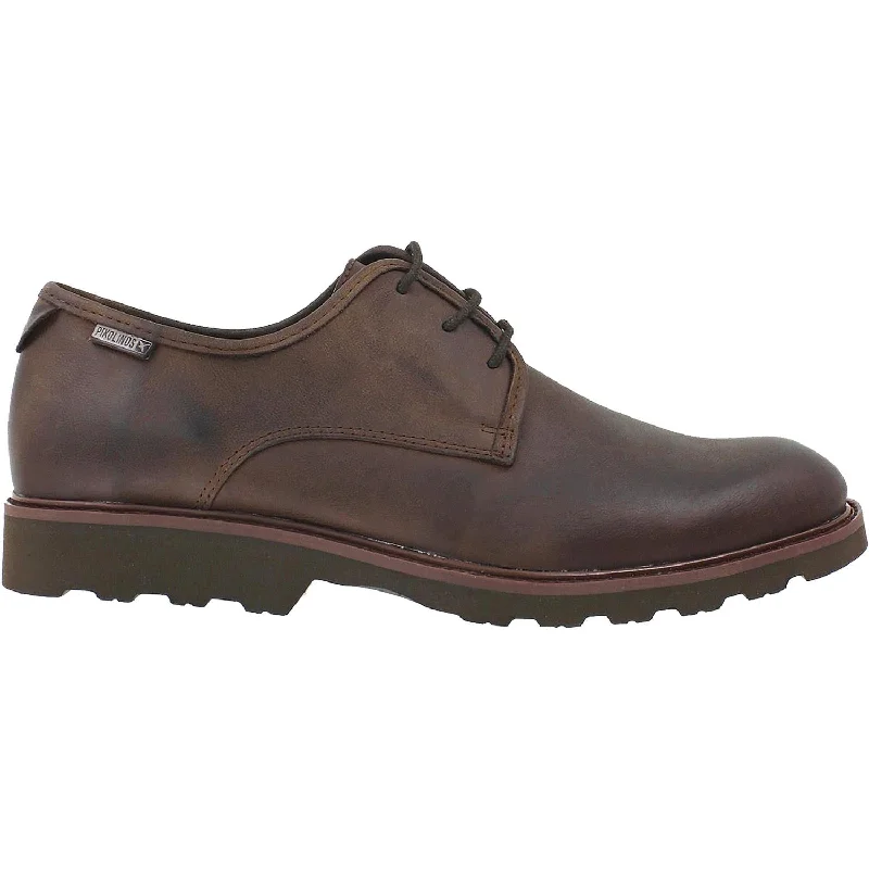 Casual Shoes Sleek Design-Men's Pikolinos Glasgow M05-6220F Chocolate Leather