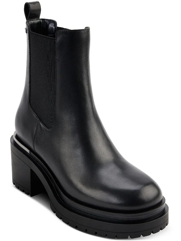 boots for stylish winter holidays-Patria   Womens Man Made Block Heel Chelsea Boots