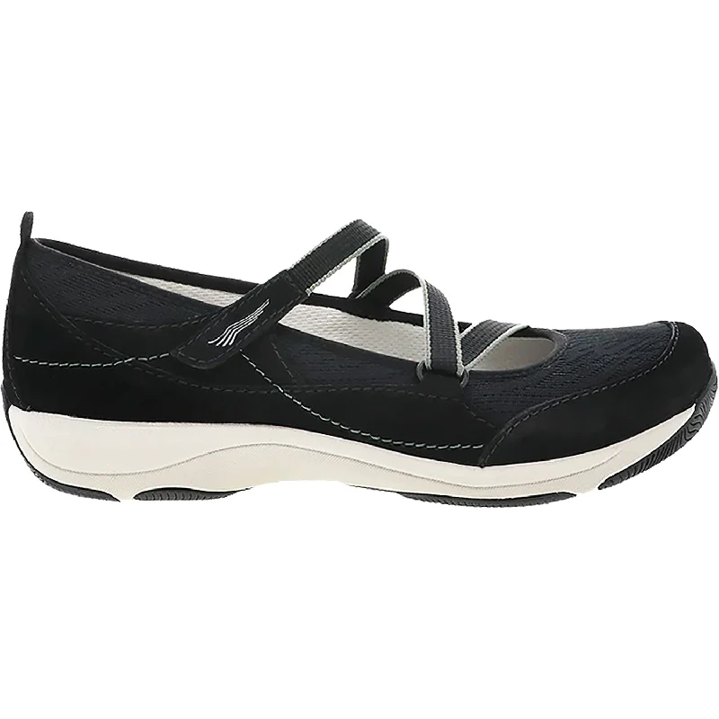 Casual Shoes with Shine-Women's Dansko Hilda Black Suede